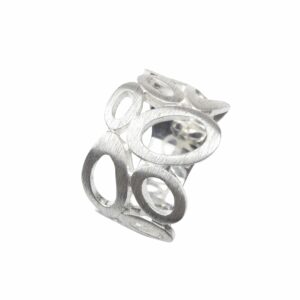 Ring mit durchbrochenen Ovalen Silber