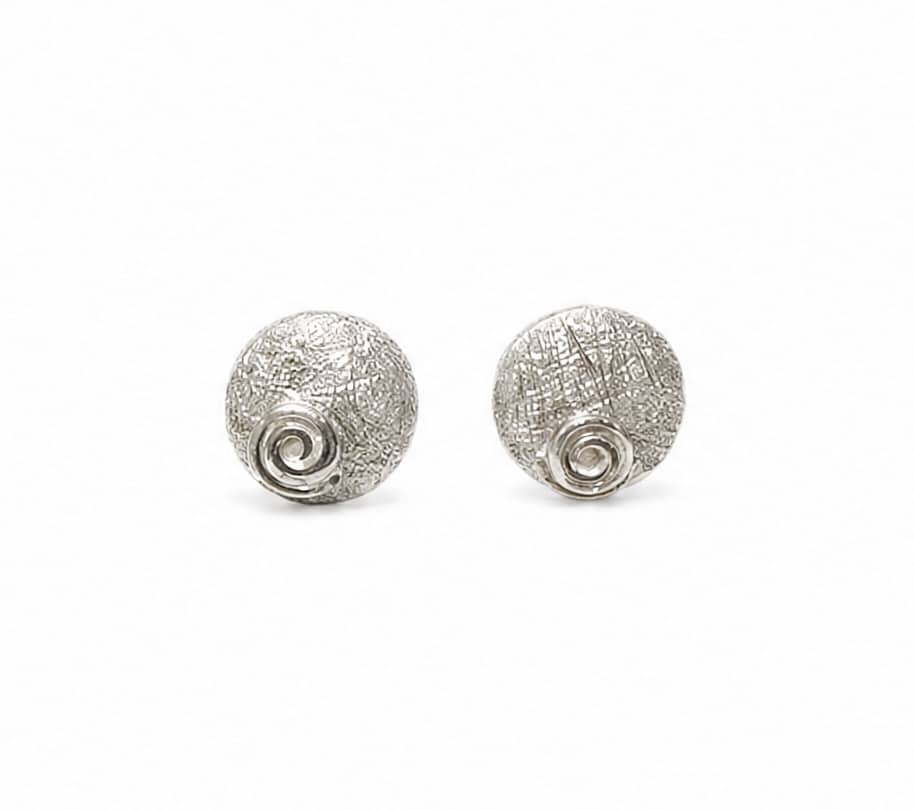 Ohrstecker mit Glanzspirale